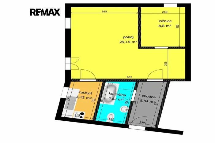 Pronájem bytu 2+kk, Český Brod, Palackého, 49 m2