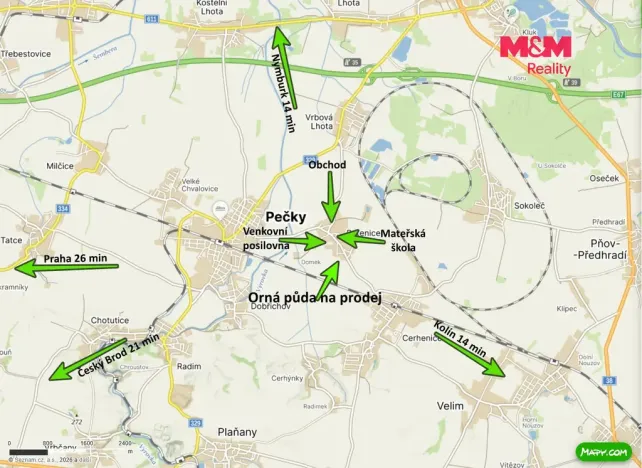 Prodej pole, Ratenice, 14793 m2