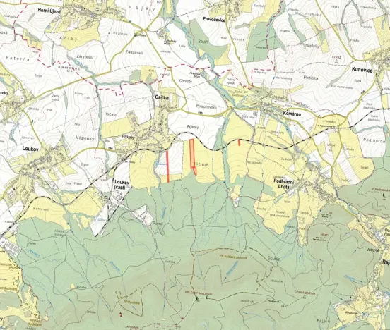 Prodej pole, Osíčko, 18617 m2