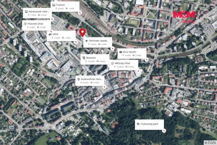 Pronájem kanceláře, Trutnov - Střední Předměstí, Spojenecká, 29 m2