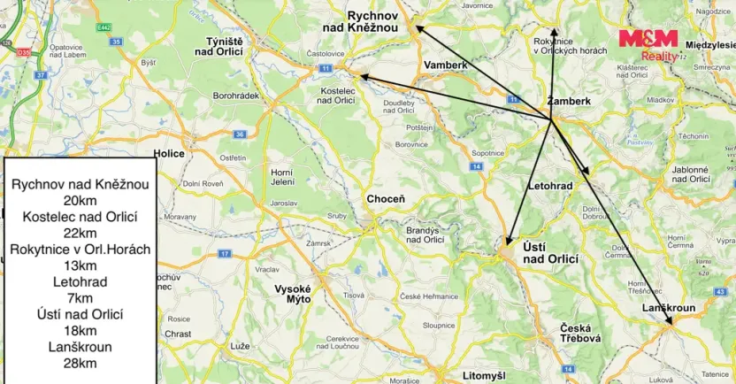 Pronájem výrobních prostor, Žamberk, Čs. armády, 160 m2