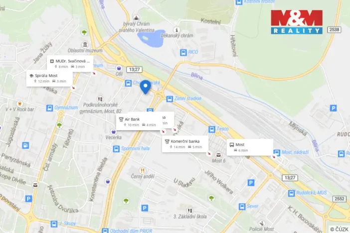 Prodej bytu 2+kk, Most, tř. Budovatelů, 36 m2