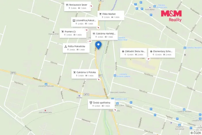 Prodej bytu 3+1, Litoměřice - Pokratice, Pokratická, 83 m2