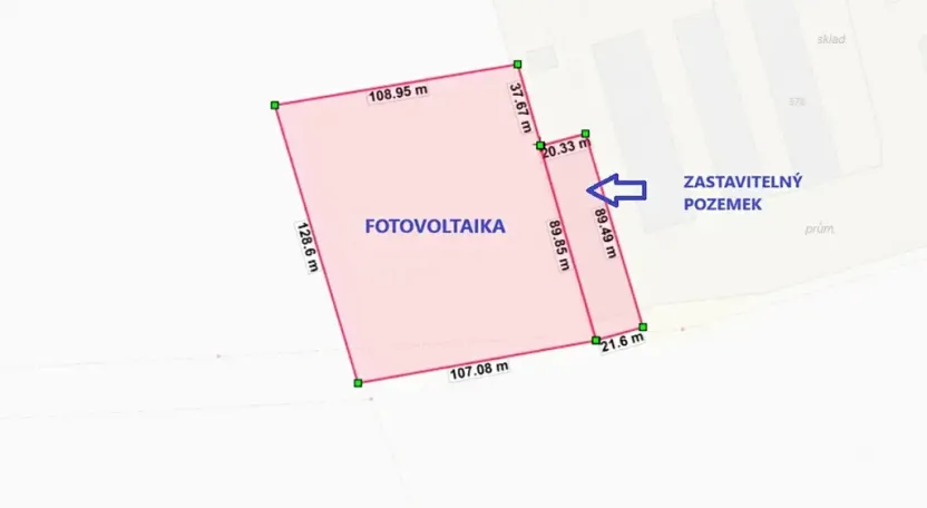 Prodej komerčního pozemku, Tečovice, 15590 m2