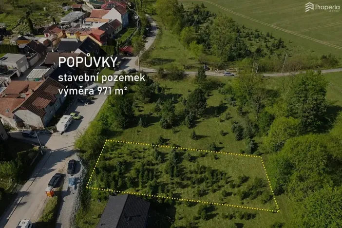 Prodej pozemku pro bydlení, Popůvky, 971 m2