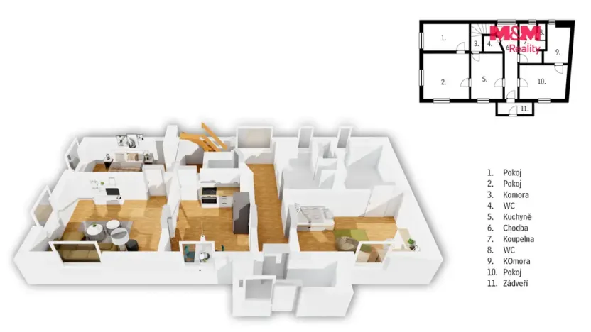 Prodej rodinného domu, Dašice, Třebízského, 123 m2
