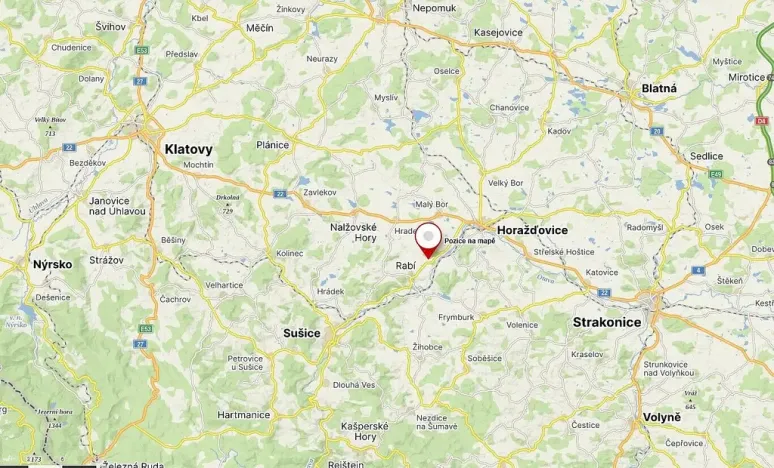 Prodej pozemku, Rabí - Bojanovice, 1417 m2