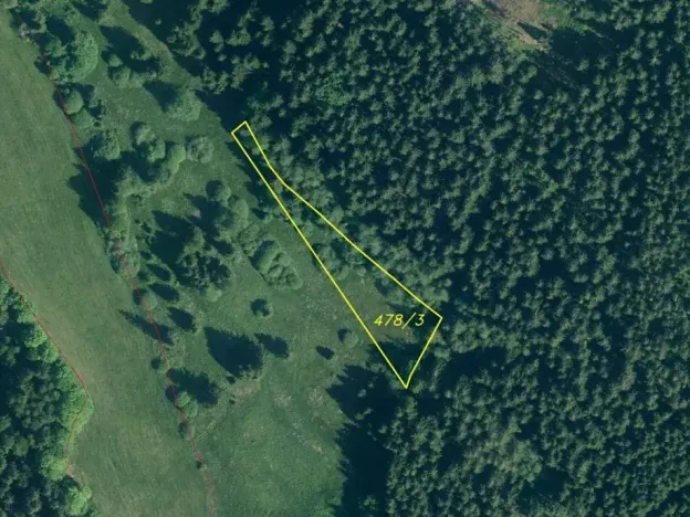 Dražba pozemku, Železná Ruda, 2377 m2