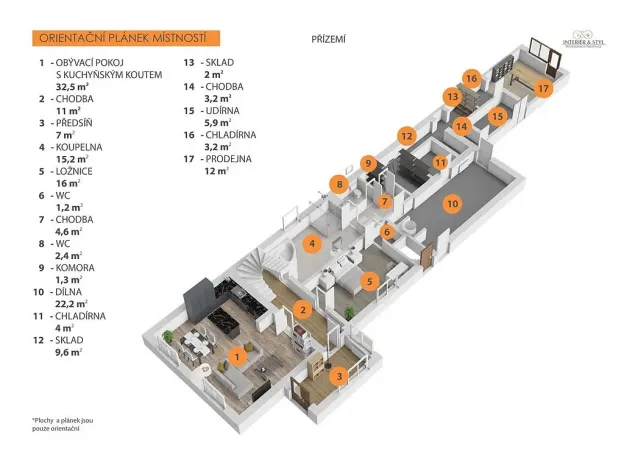 Prodej obchodního prostoru, Šťáhlavy, Jiráskova, 374 m2