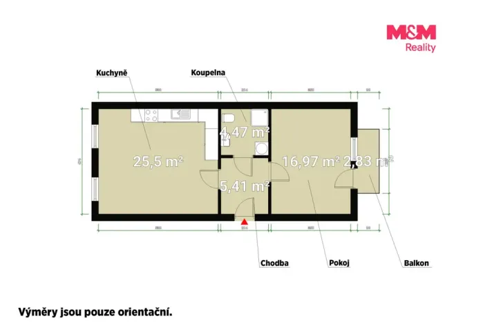 Pronájem bytu 2+kk, Plzeň - Jižní Předměstí, Karlova, 52 m2