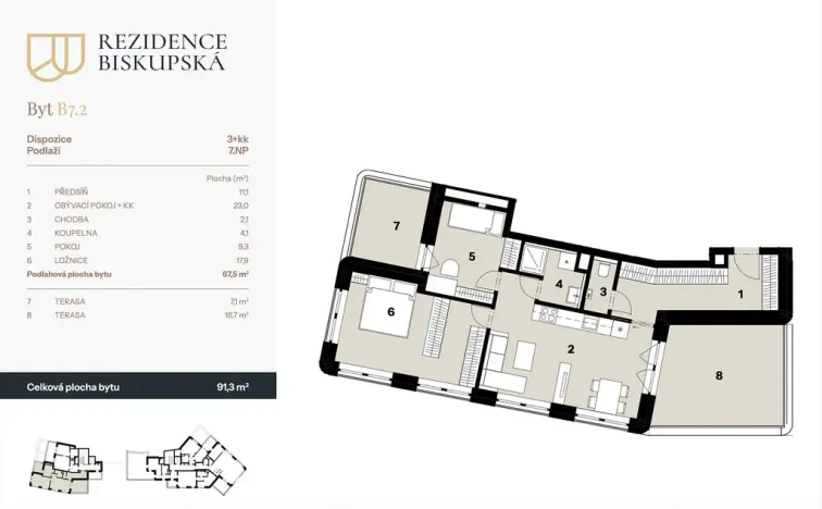 Prodej bytu 3+kk, Ostrava - Moravská Ostrava, Biskupská, 91 m2