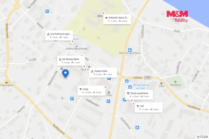 Prodej bytu 1+1, Týn nad Vltavou - Malá Strana, Malostranská, 39 m2