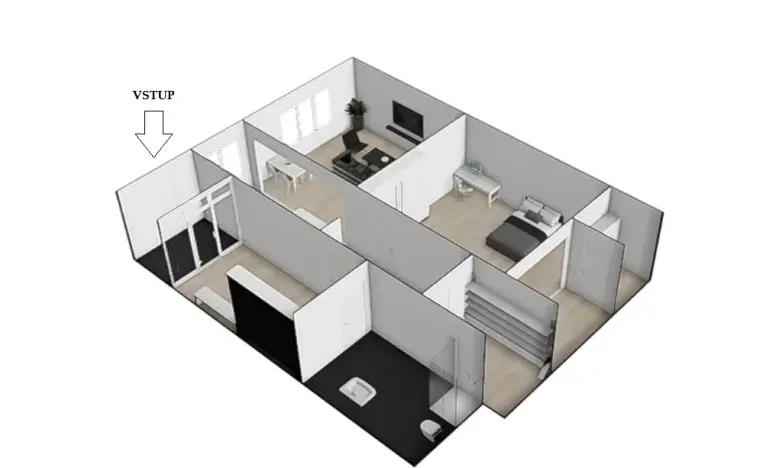 Pronájem bytu 2+kk, Rajhrad, Vrázova, 80 m2