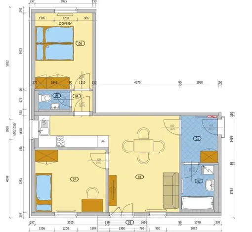 Pronájem bytu 3+kk, Kaznějov, Rybnická, 70 m2