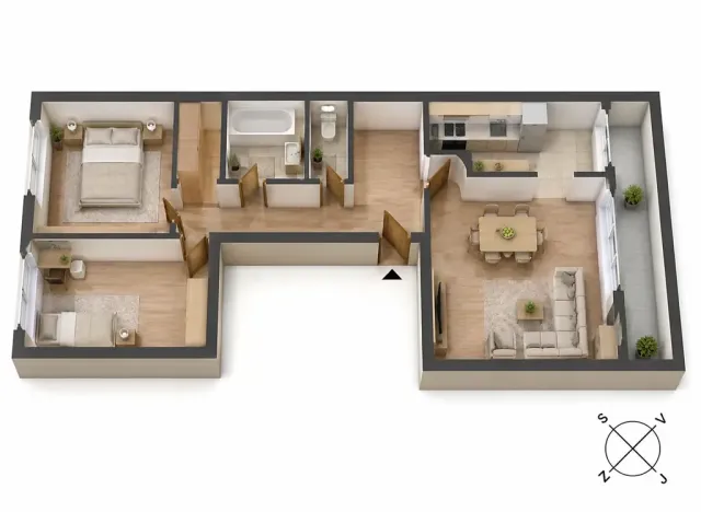 Prodej bytu 3+1, Praha - Stodůlky, Ovčí hájek, 74 m2