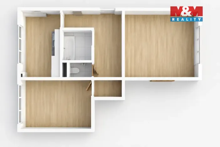 Pronájem bytu 2+1, Česká Lípa, Myslbekova, 57 m2