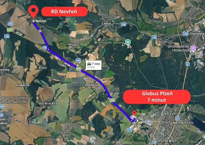 Prodej rodinného domu, Nevřeň, 95 m2