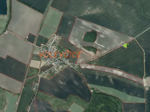 Dražba pozemku, Volevčice, 435 m2