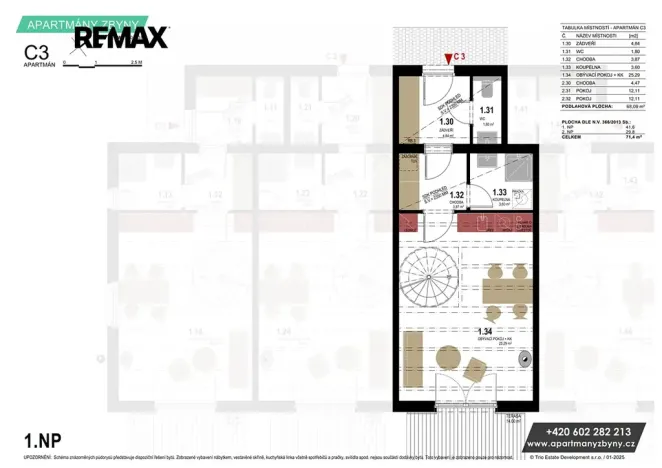 Prodej bytu 3+kk, Doksy, 67 m2