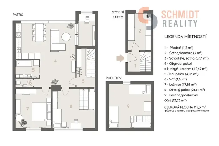 Prodej bytu 4+kk, Brno, Padělíky, 115 m2
