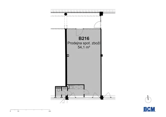 Pronájem obchodního prostoru, Praha - Hloubětín, Poděbradská, 54 m2