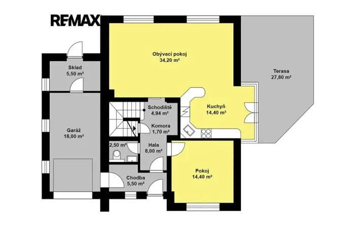 Prodej rodinného domu, Všechlapy, 180 m2