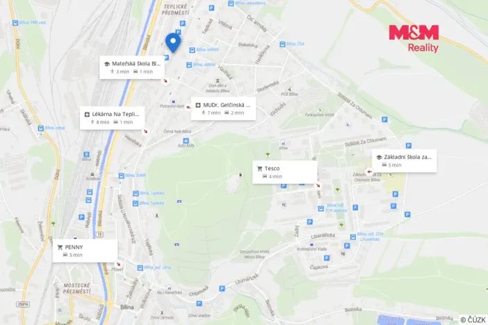 Prodej bytu 2+1, Bílina - Teplické Předměstí, M. Švabinského, 57 m2