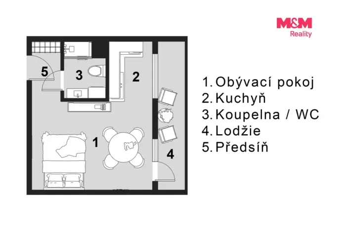 Prodej bytu 1+1, Slaný, Všehlušická, 26 m2