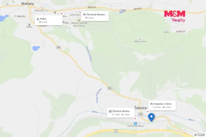 Prodej zahrady, Želenice, 342 m2