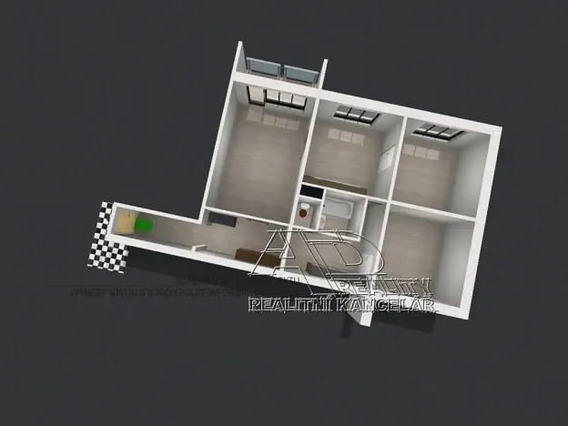 Prodej bytu 3+1, České Budějovice, Labská, 76 m2