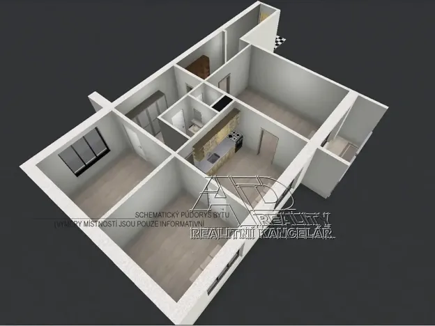 Prodej bytu 3+1, České Budějovice, Labská, 76 m2