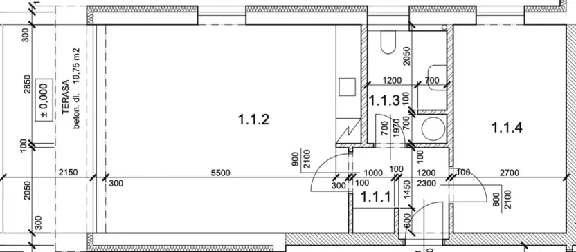 Pronájem bytu 2+kk, Mladá Boleslav - Čejetice, Nad Červenkou, 54 m2