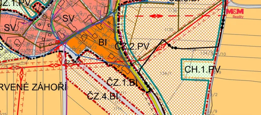 Prodej pozemku pro bydlení, Chotoviny - Červené Záhoří, 2023 m2