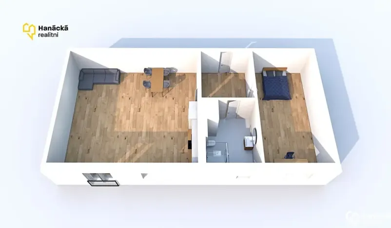 Pronájem bytu 2+kk, Olomouc, Hálkova, 61 m2