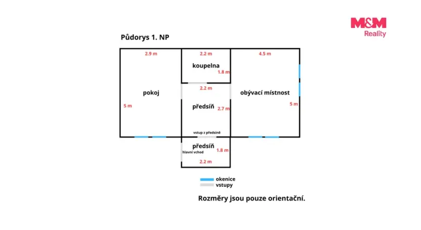Prodej chalupy, Vranovice, 50 m2