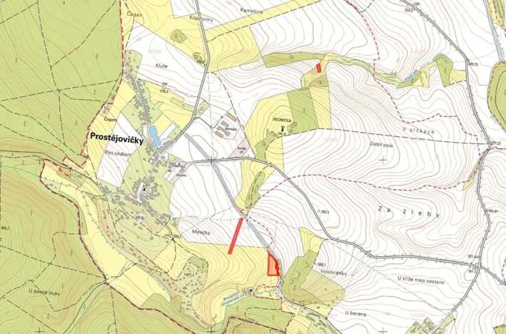 Prodej louky, Prostějovičky, 8911 m2