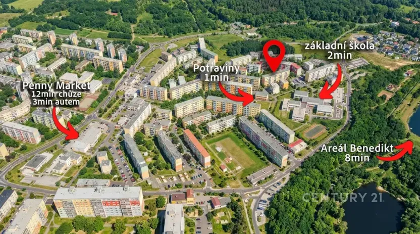 Prodej bytu 3+1, Most, Josefa Ševčíka, 75 m2