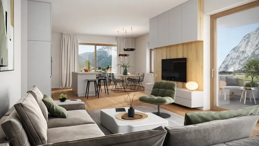 Prodej bytu 2+kk, Gröbming, Rakousko, 53 m2