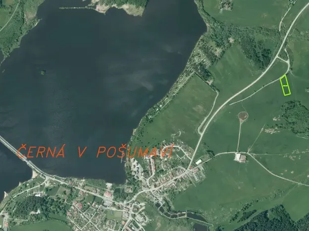 Dražba pozemku pro bydlení, Černá v Pošumaví, 4978 m2