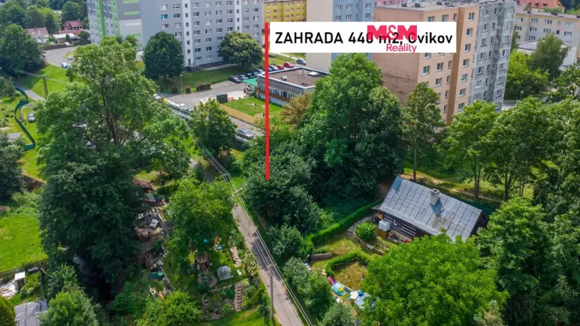 Prodej zahrady, Cvikov - Cvikov II, 440 m2