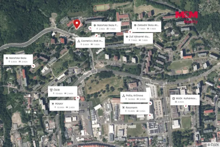 Prodej bytu 2+kk, Ústí nad Labem - Krásné Březno, Přemyslovců, 47 m2