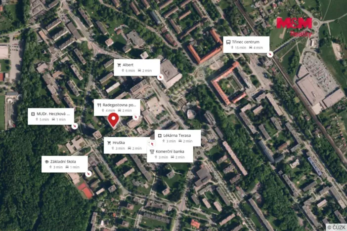 Prodej bytu 3+1, Třinec - Lyžbice, kpt. Nálepky, 68 m2