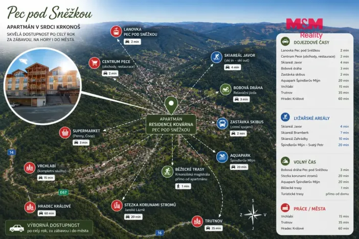 Prodej bytu 3+kk, Pec pod Sněžkou, 55 m2