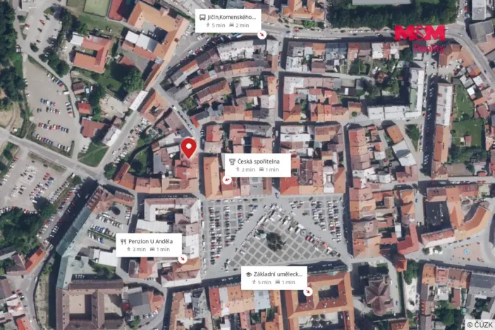 Pronájem bytu 1+1, Jičín - Staré Město, Nerudova, 40 m2
