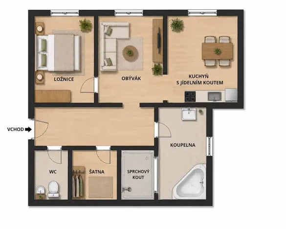 Pronájem bytu 3+kk, Ústí nad Labem, Ve Strži, 85 m2