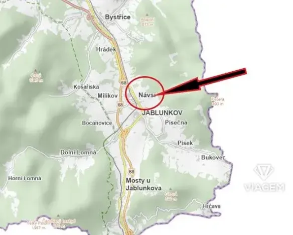 Prodej pozemku pro bydlení, Návsí, 500 m2