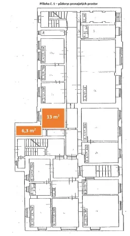 Pronájem kanceláře, Liberec, Rumjancevova, 20 m2