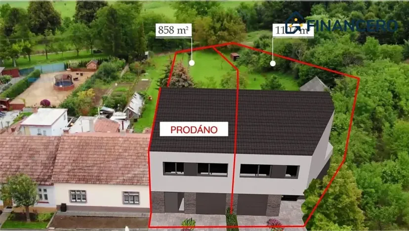 Prodej pozemku pro bydlení, Hrušky, 1108 m2