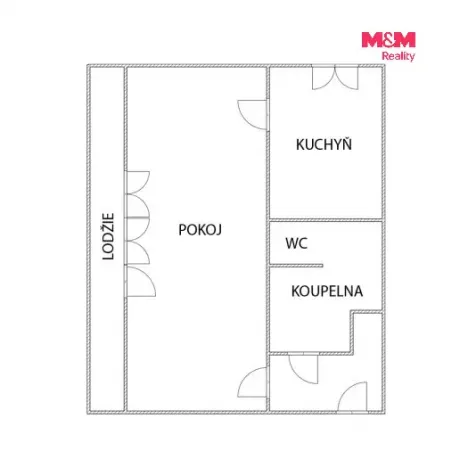 Pronájem bytu 1+1, Most, Josefa Suka, 42 m2