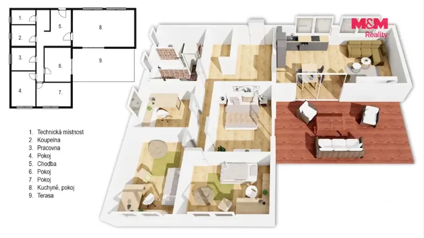 Prodej rodinného domu, Měřín, 120 m2